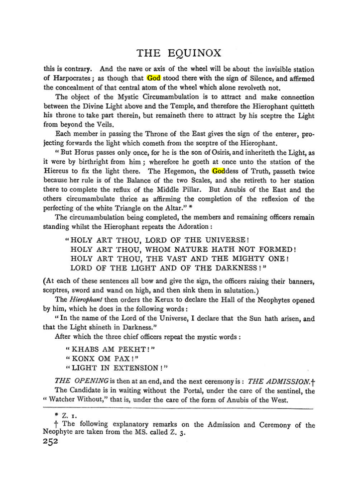Original scan of The Equinox (Volume I, Number I), PDF page 260