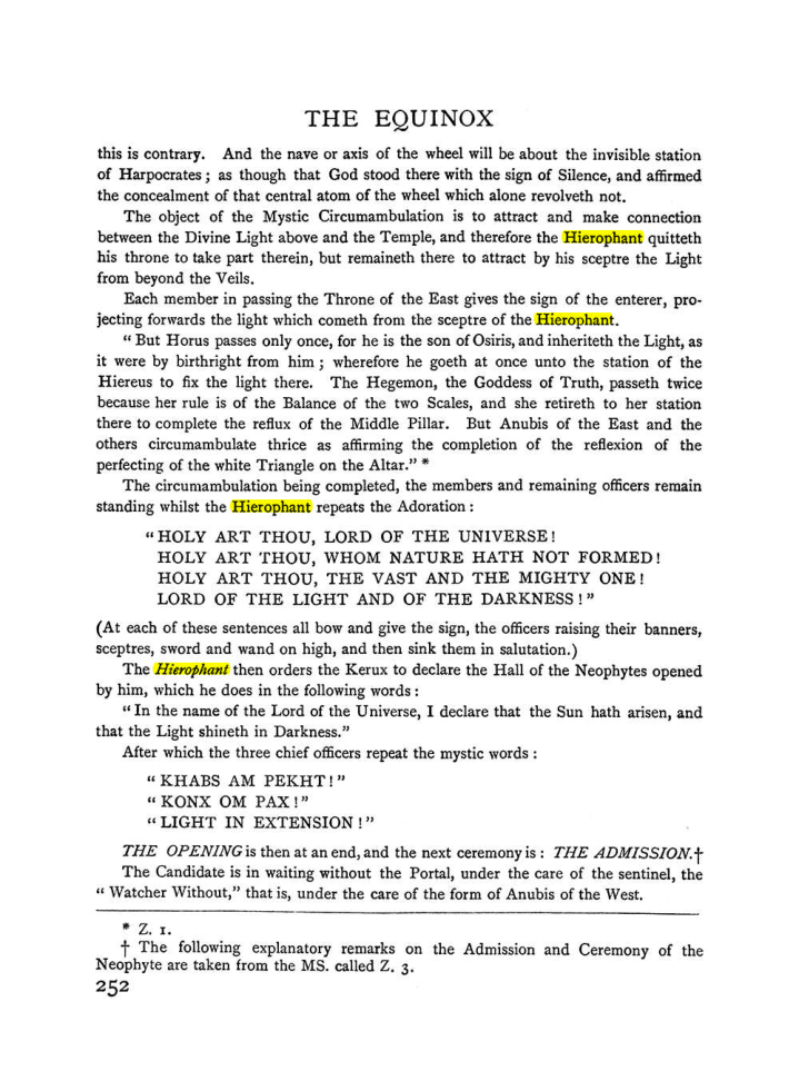 Original scan of The Equinox (Volume I, Number I), PDF page 260