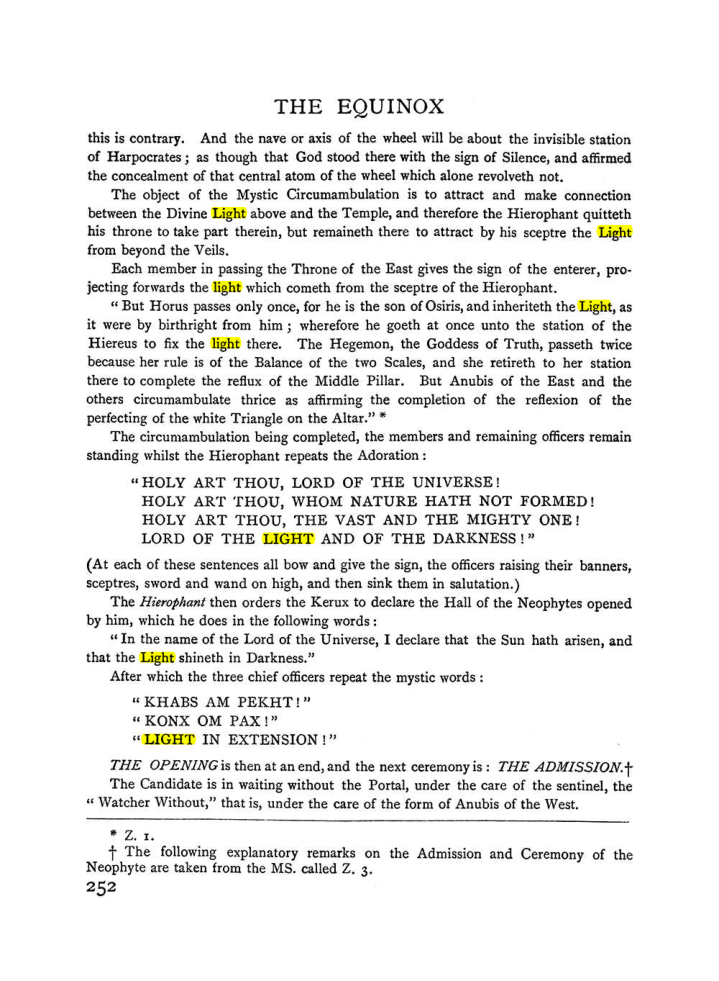 Original scan of The Equinox (Volume I, Number I), PDF page 260