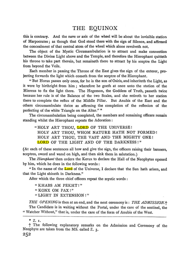 Original scan of The Equinox (Volume I, Number I), PDF page 260