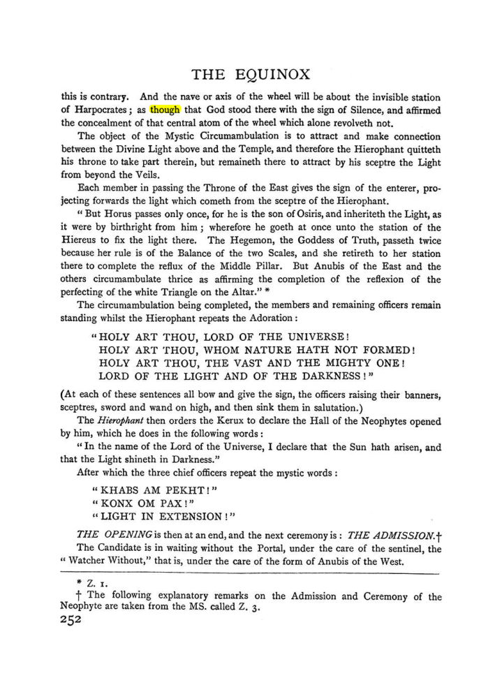 Original scan of The Equinox (Volume I, Number I), PDF page 260