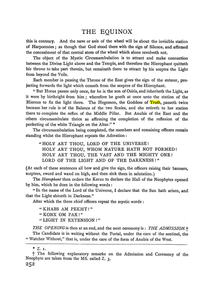 Original scan of The Equinox (Volume I, Number I), PDF page 260
