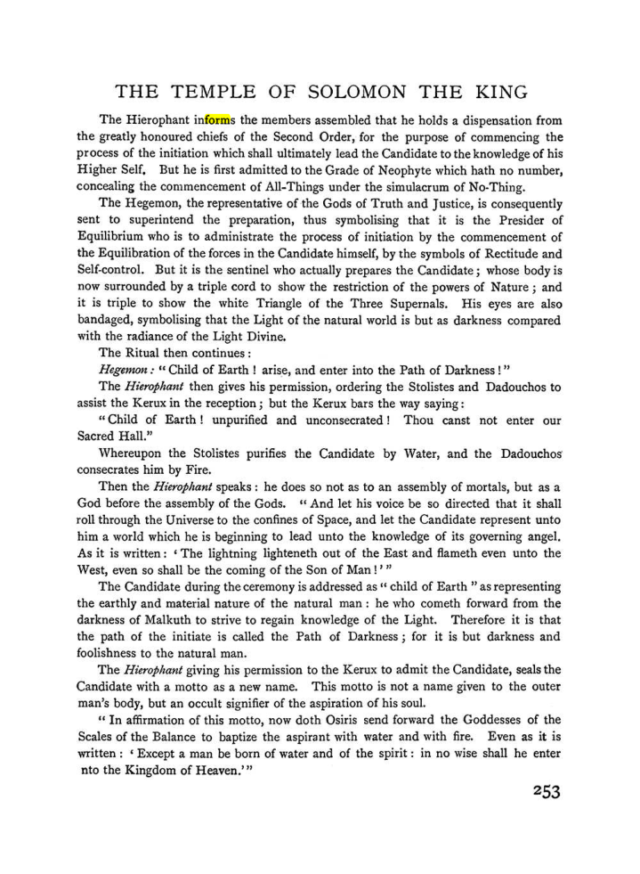 Original scan of The Equinox (Volume I, Number I), PDF page 261