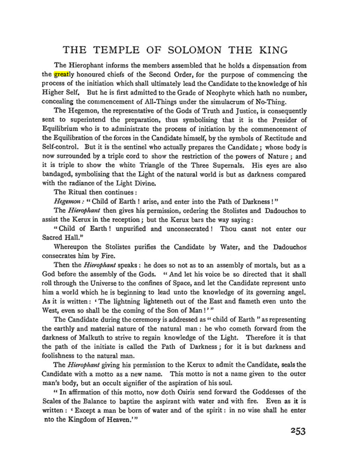 Original scan of The Equinox (Volume I, Number I), PDF page 261
