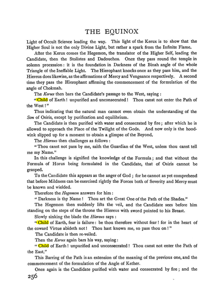 Original scan of The Equinox (Volume I, Number I), PDF page 264