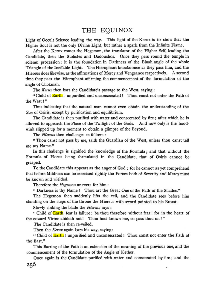 Original scan of The Equinox (Volume I, Number I), PDF page 264