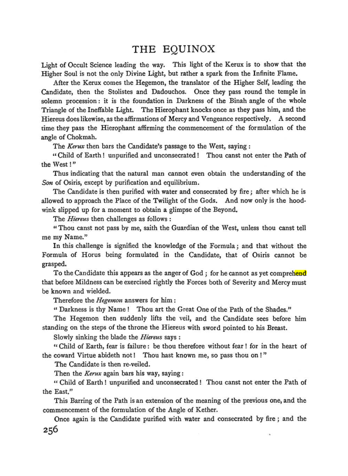 Original scan of The Equinox (Volume I, Number I), PDF page 264