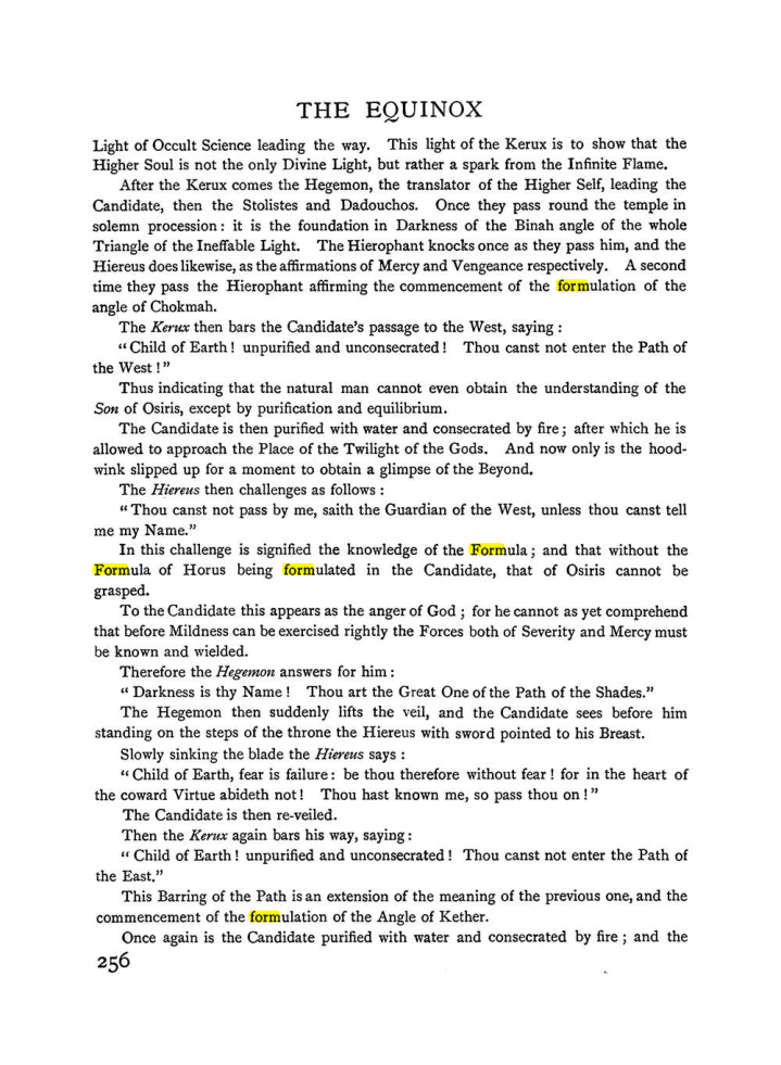 Original scan of The Equinox (Volume I, Number I), PDF page 264