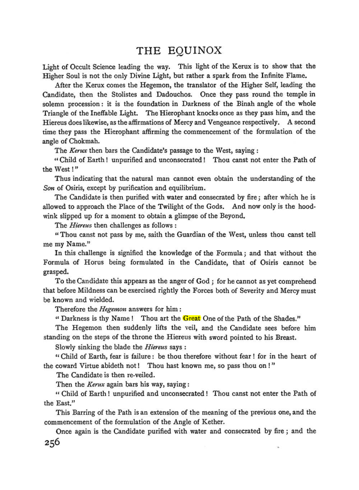 Original scan of The Equinox (Volume I, Number I), PDF page 264