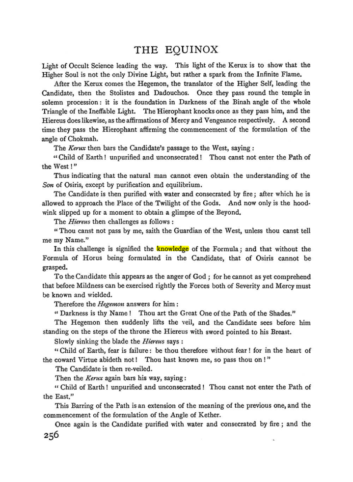 Original scan of The Equinox (Volume I, Number I), PDF page 264