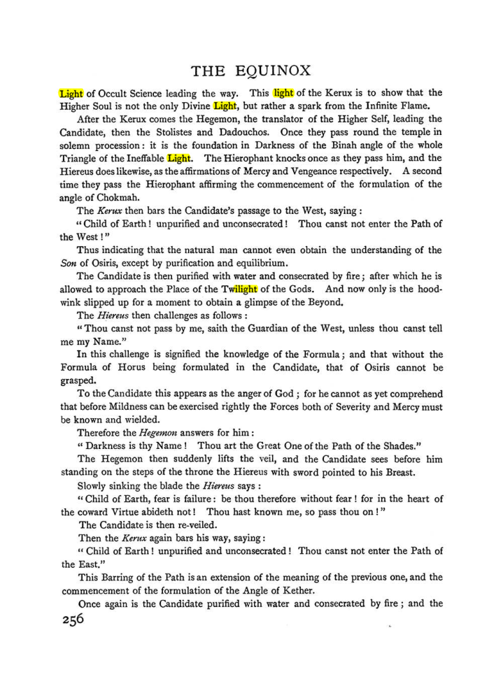 Original scan of The Equinox (Volume I, Number I), PDF page 264