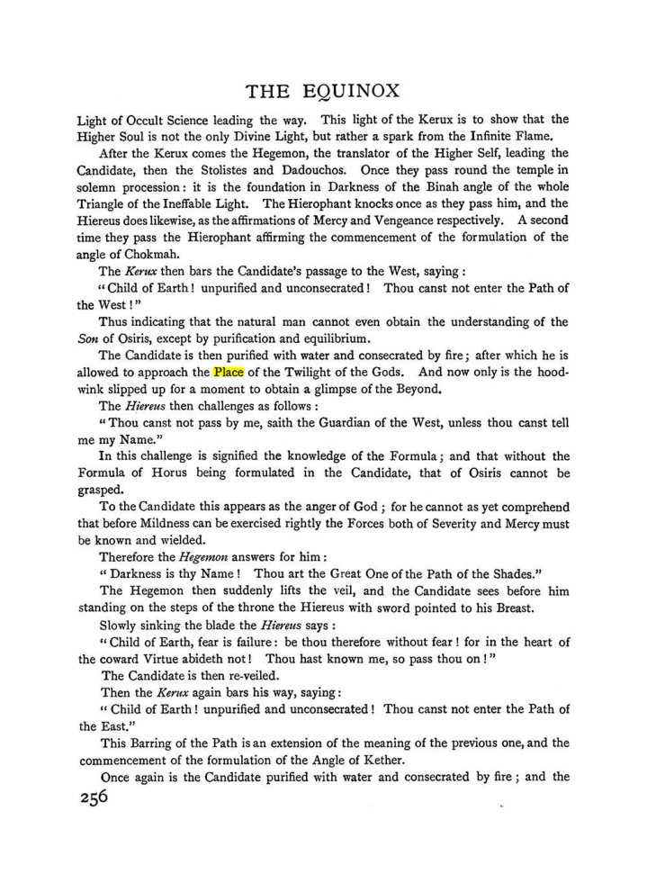 Original scan of The Equinox (Volume I, Number I), PDF page 264