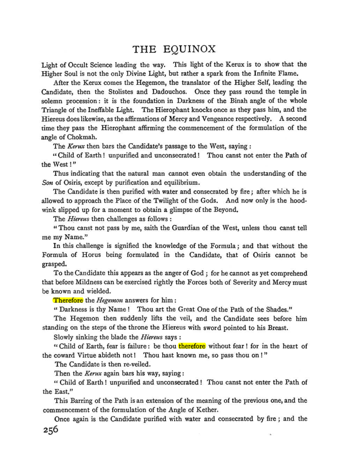 Original scan of The Equinox (Volume I, Number I), PDF page 264