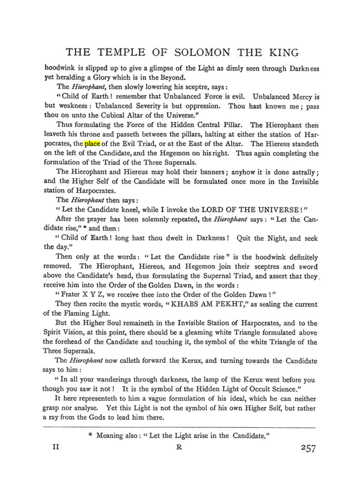 Original scan of The Equinox (Volume I, Number I), PDF page 265