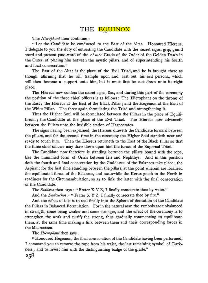 Original scan of The Equinox (Volume I, Number I), PDF page 266