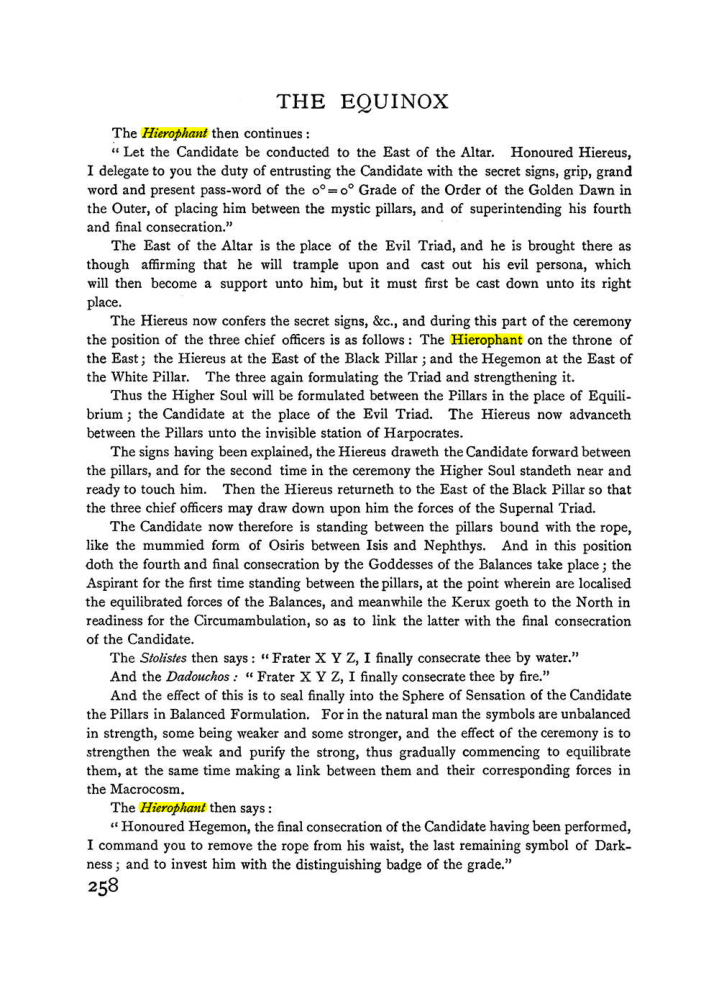Original scan of The Equinox (Volume I, Number I), PDF page 266