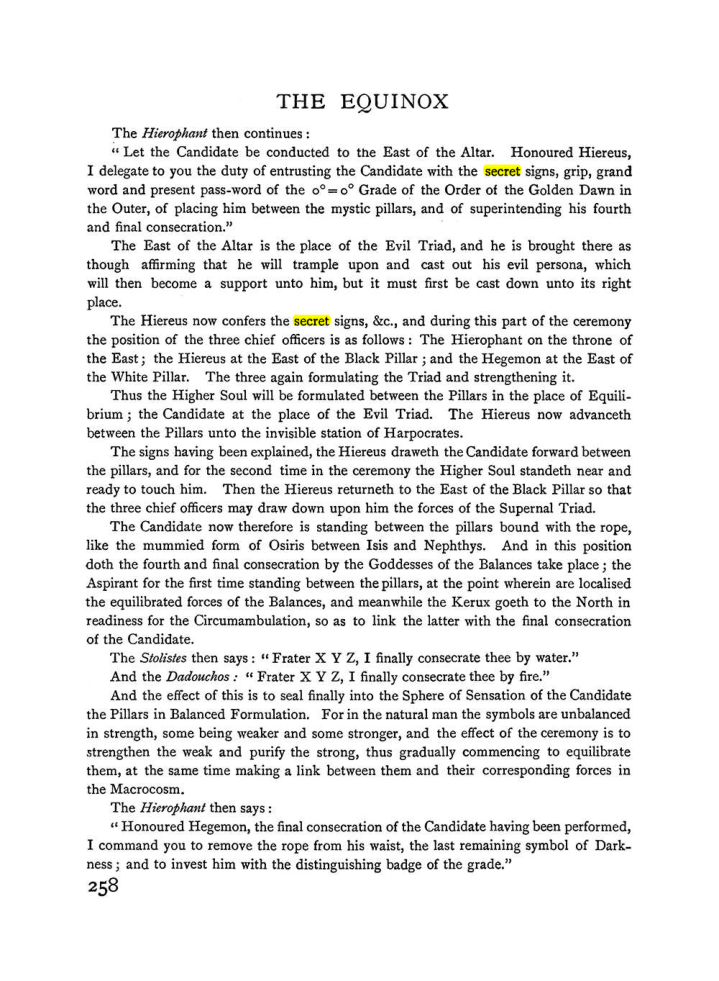Original scan of The Equinox (Volume I, Number I), PDF page 266
