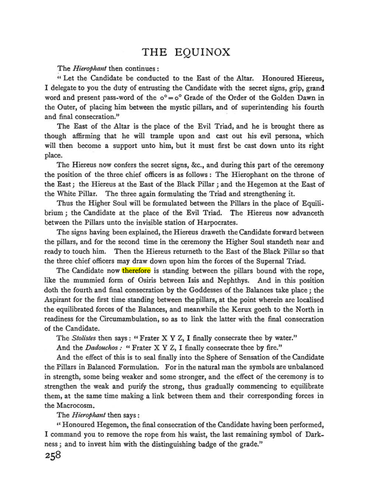 Original scan of The Equinox (Volume I, Number I), PDF page 266