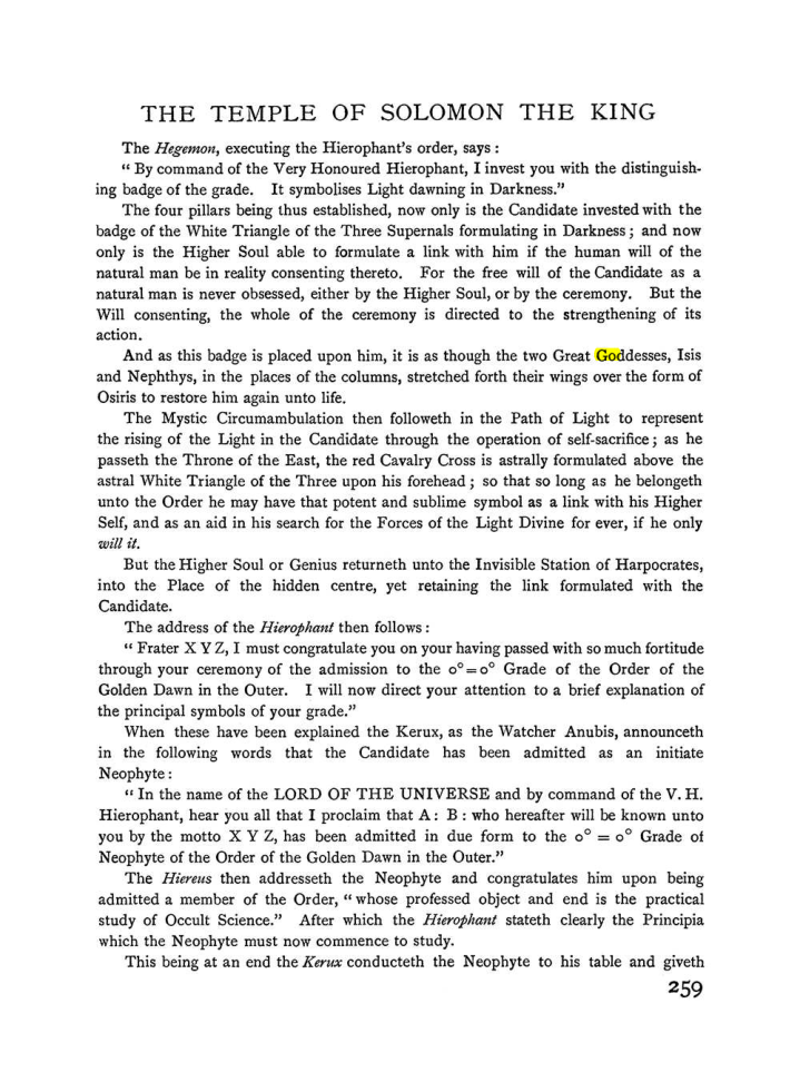 Original scan of The Equinox (Volume I, Number I), PDF page 267