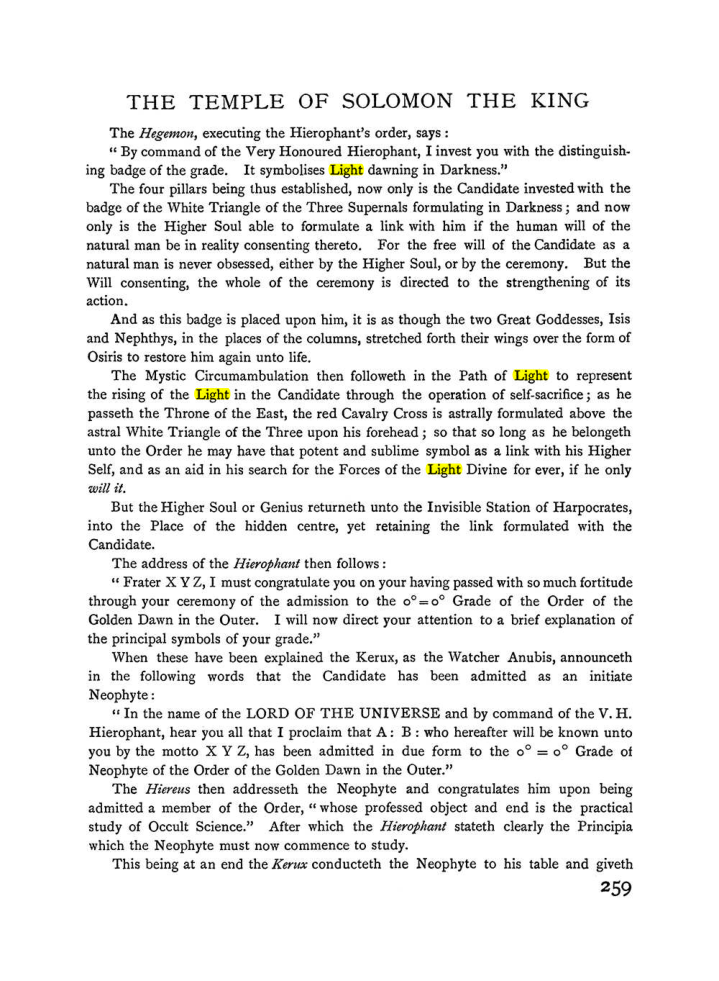 Original scan of The Equinox (Volume I, Number I), PDF page 267