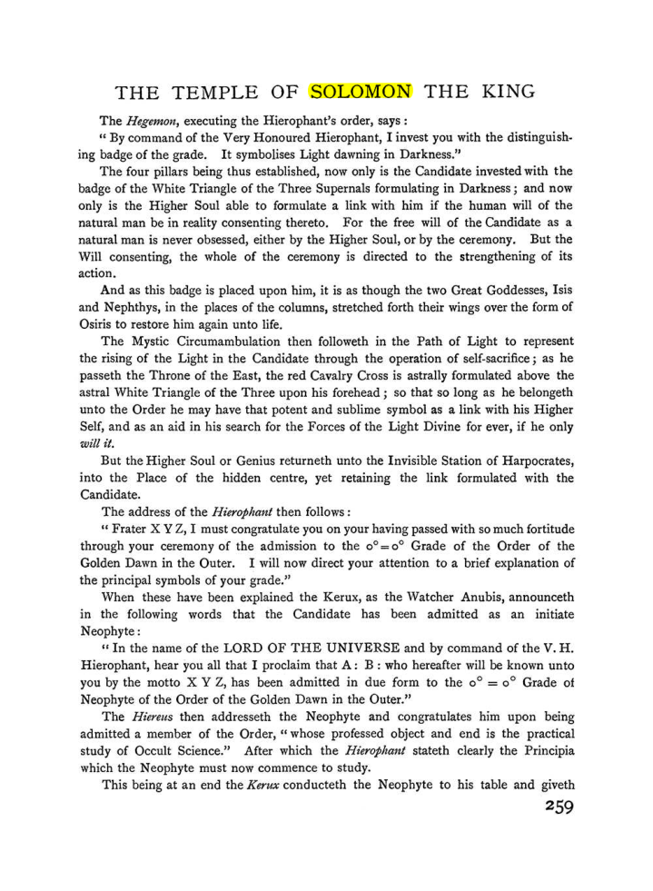 Original scan of The Equinox (Volume I, Number I), PDF page 267