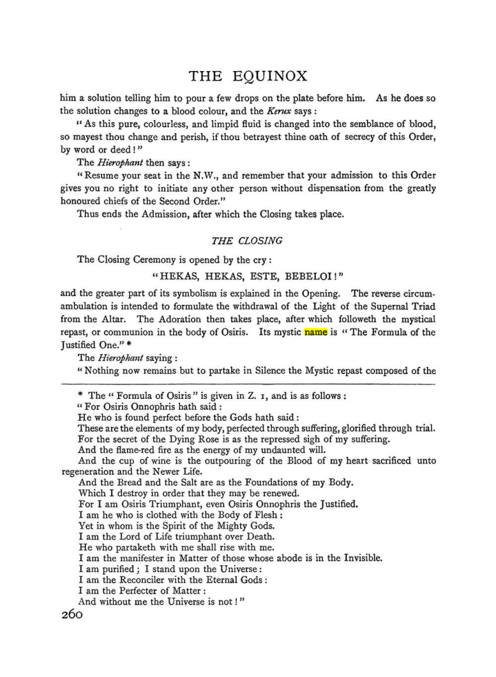 Original scan of The Equinox (Volume I, Number I), PDF page 268