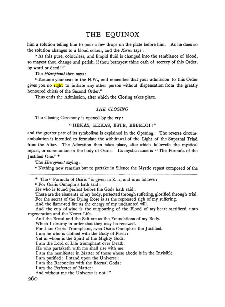 Original scan of The Equinox (Volume I, Number I), PDF page 268