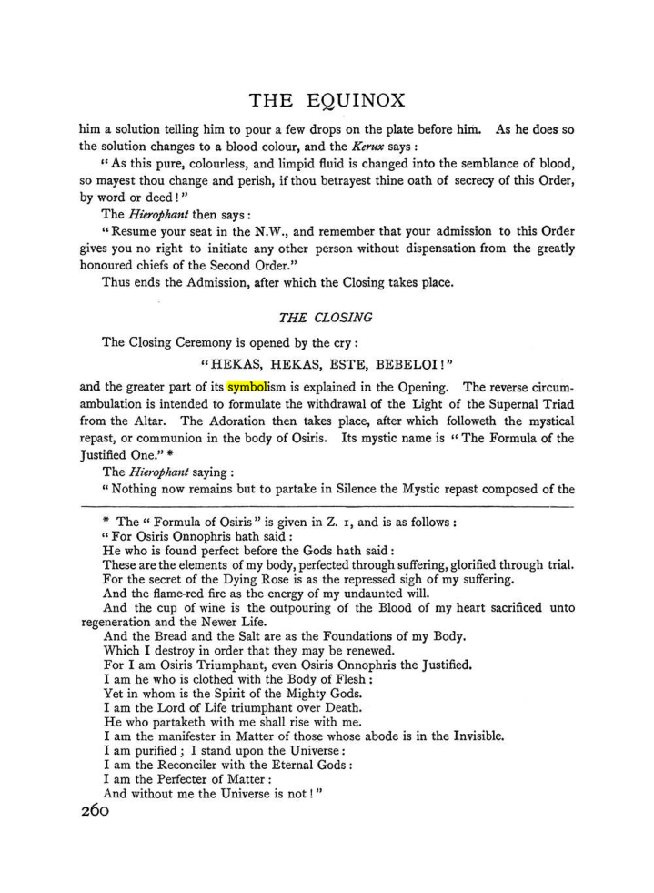 Original scan of The Equinox (Volume I, Number I), PDF page 268