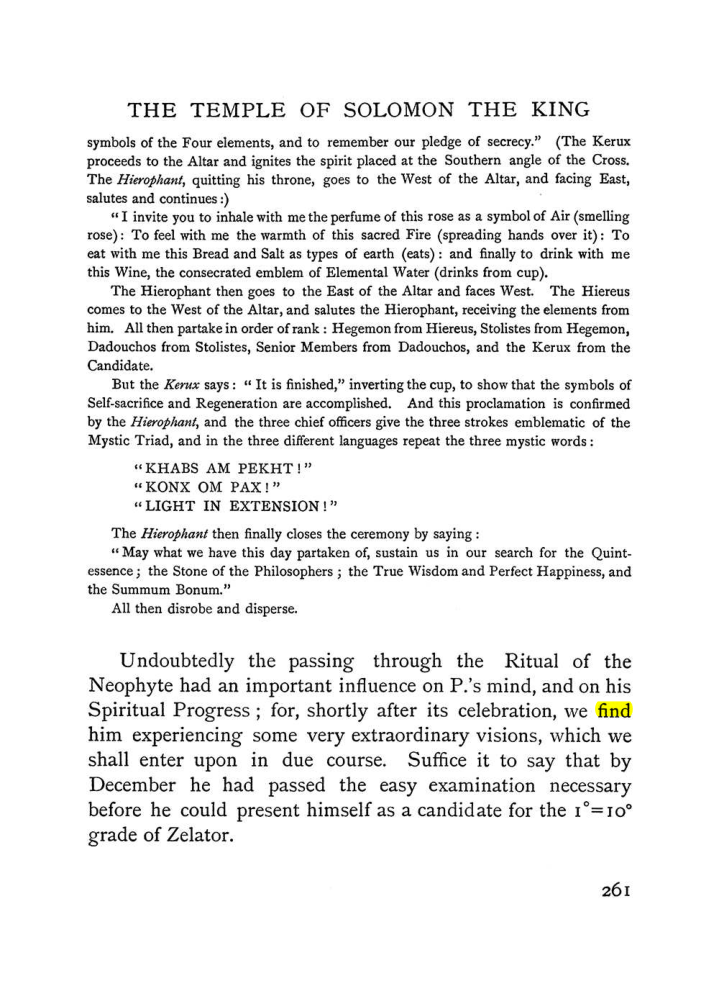 Original scan of The Equinox (Volume I, Number I), PDF page 269