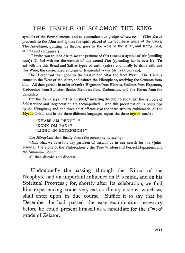 Original scan of The Equinox (Volume I, Number I), PDF page 269