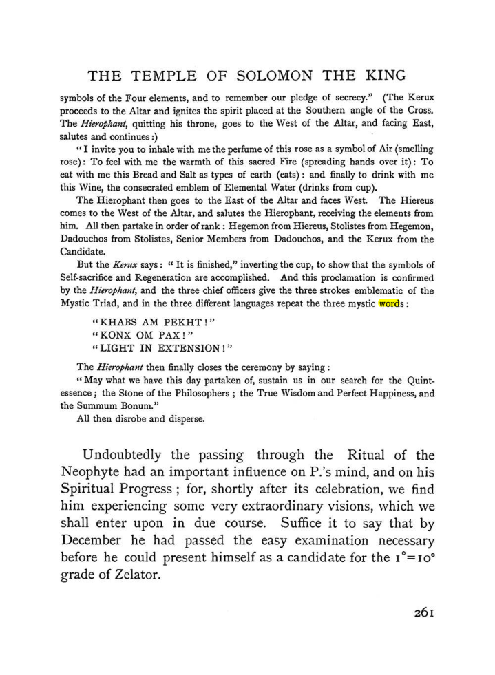 Original scan of The Equinox (Volume I, Number I), PDF page 269