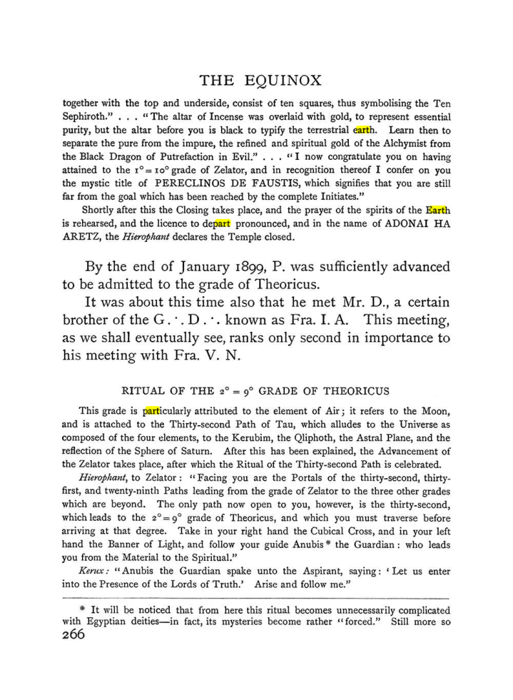 Original scan of The Equinox (Volume I, Number I), PDF page 274