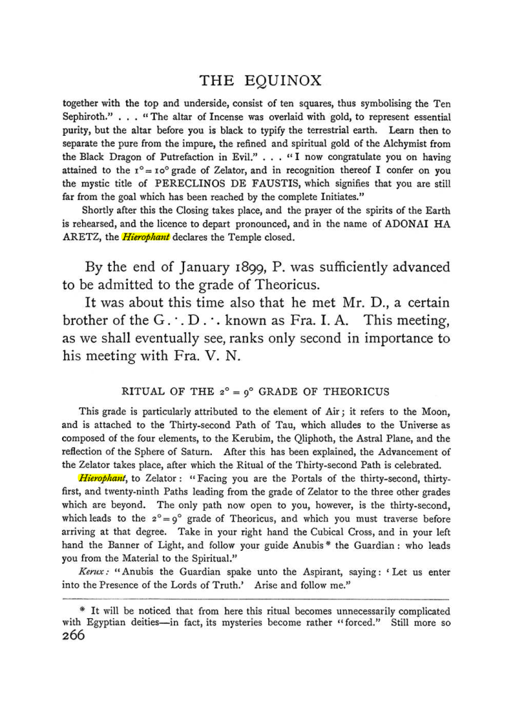 Original scan of The Equinox (Volume I, Number I), PDF page 274