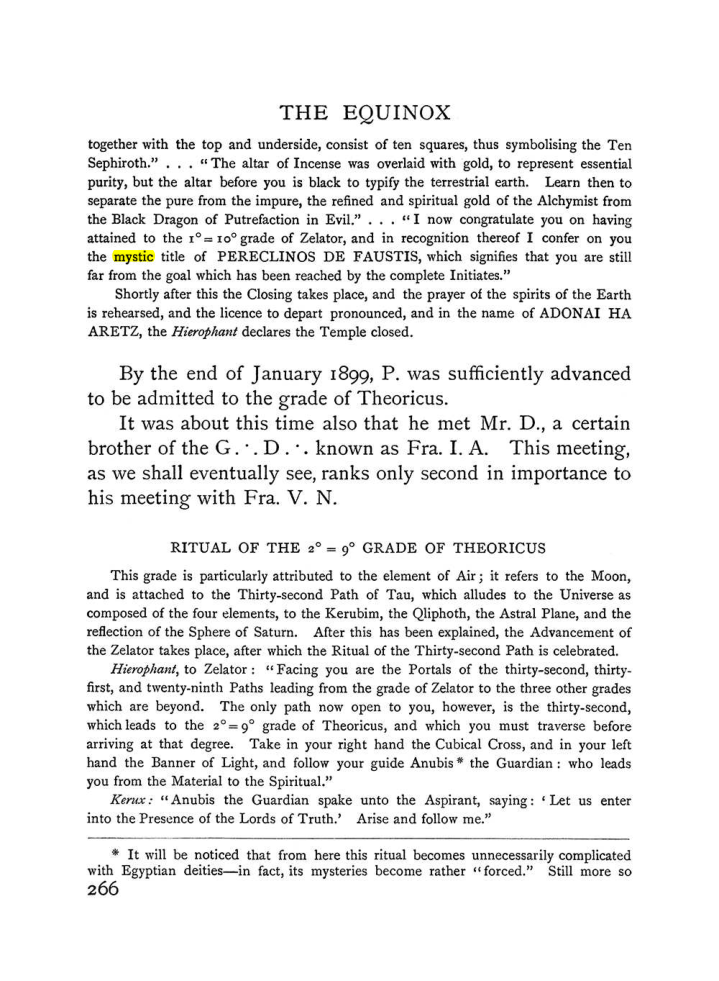 Original scan of The Equinox (Volume I, Number I), PDF page 274