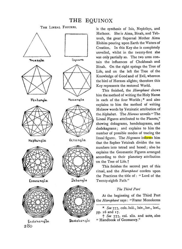 Original scan of The Equinox (Volume I, Number I), PDF page 288