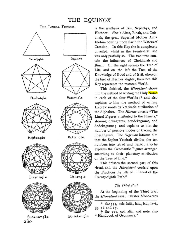 Original scan of The Equinox (Volume I, Number I), PDF page 288