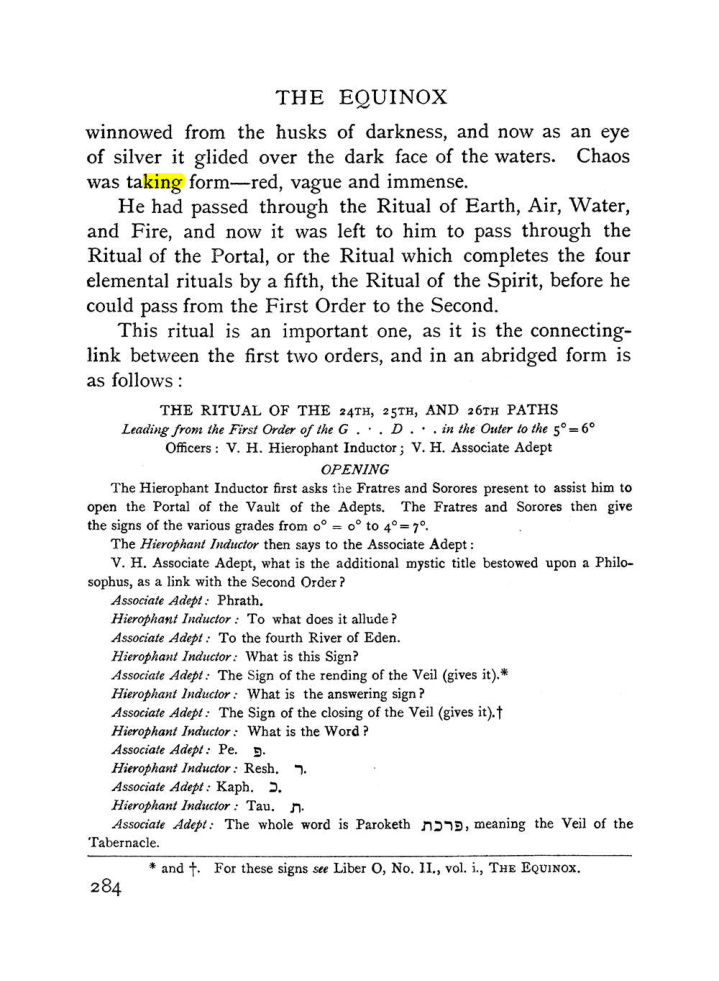 Original scan of The Equinox (Volume I, Number I), PDF page 292