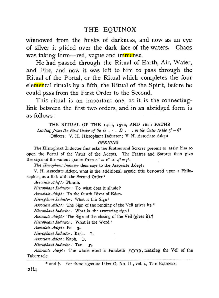 Original scan of The Equinox (Volume I, Number I), PDF page 292