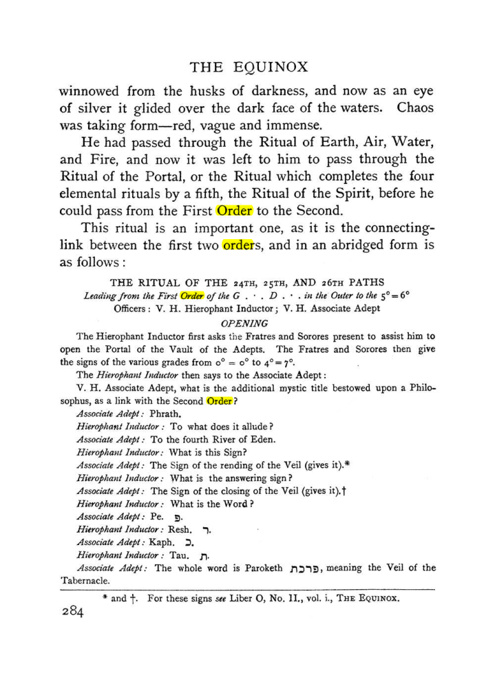 Original scan of The Equinox (Volume I, Number I), PDF page 292