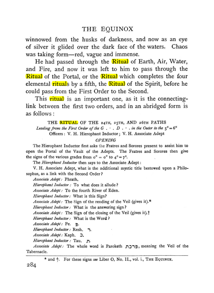 Original scan of The Equinox (Volume I, Number I), PDF page 292