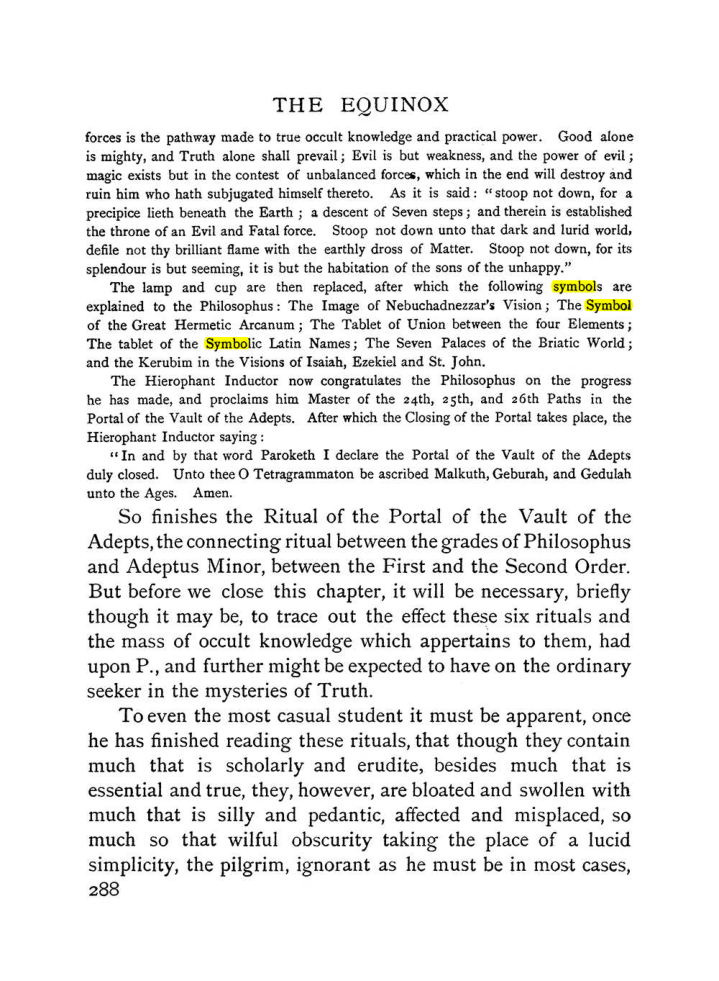 Original scan of The Equinox (Volume I, Number I), PDF page 296