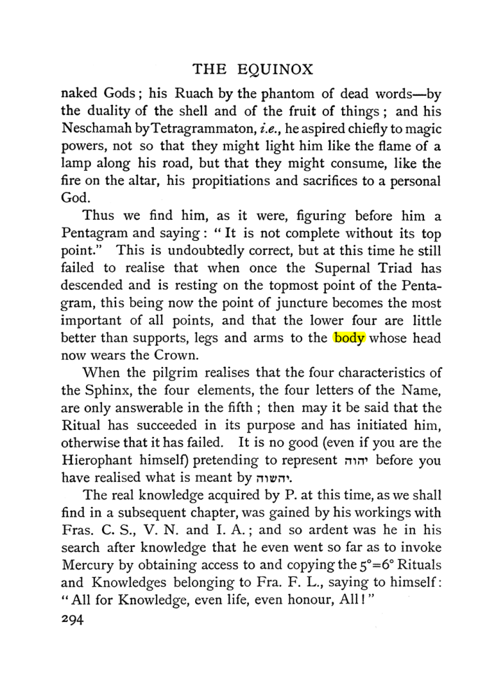 Original scan of The Equinox (Volume I, Number I), PDF page 302