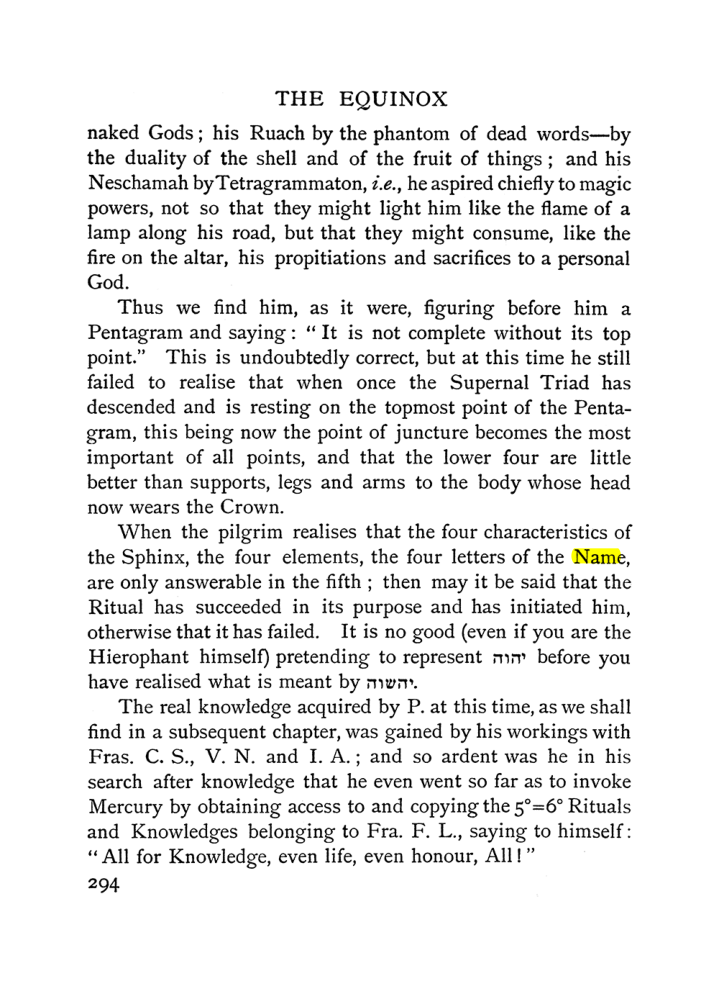 Original scan of The Equinox (Volume I, Number I), PDF page 302