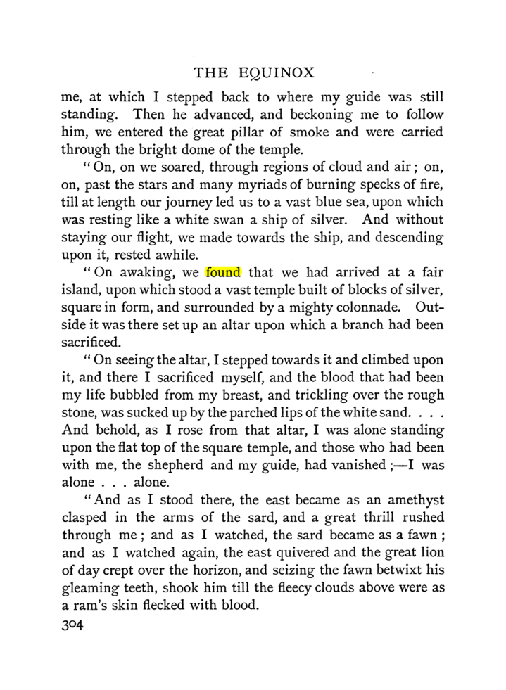 Original scan of The Equinox (Volume I, Number I), PDF page 312