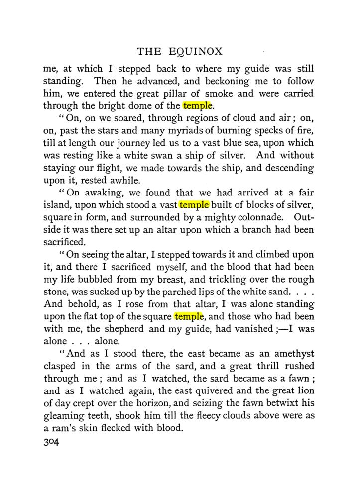 Original scan of The Equinox (Volume I, Number I), PDF page 312