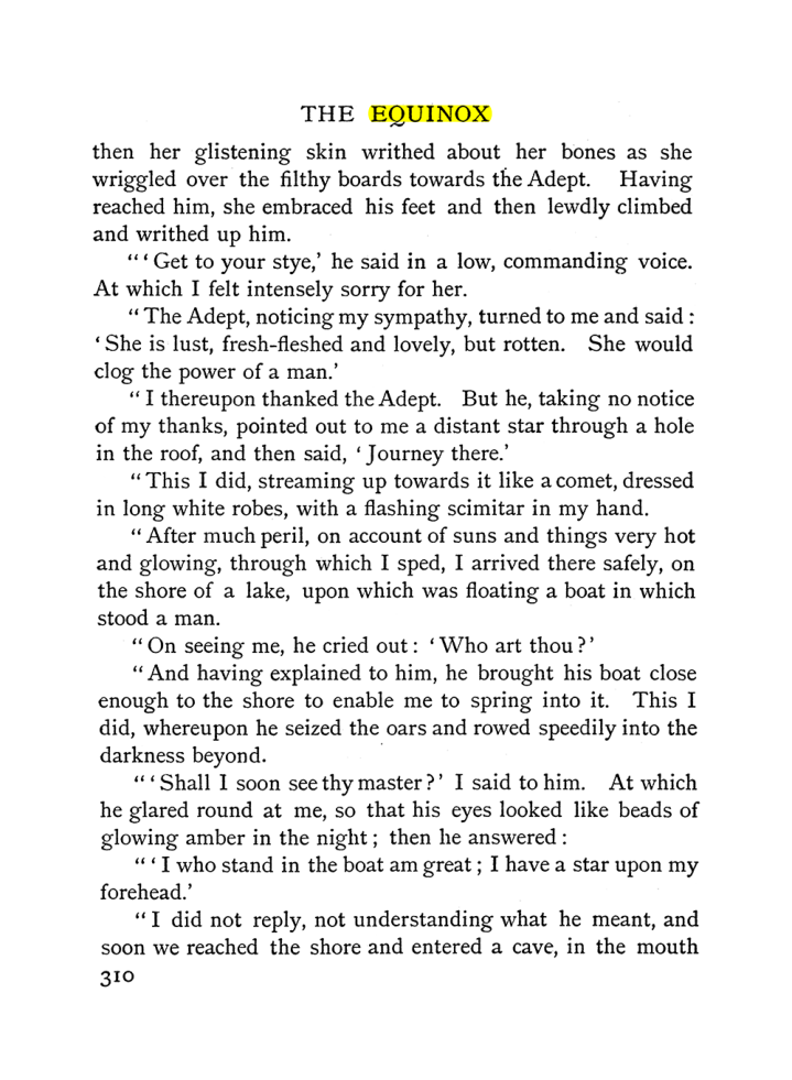 Original scan of The Equinox (Volume I, Number I), PDF page 318