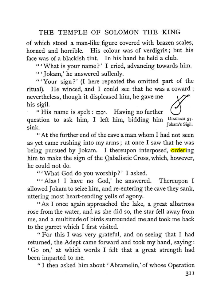 Original scan of The Equinox (Volume I, Number I), PDF page 319