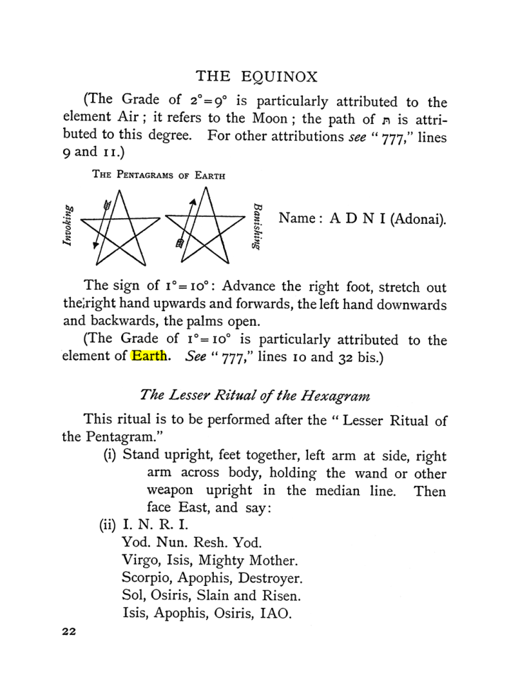 Original scan of The Equinox (Volume I, Number I), PDF page 32