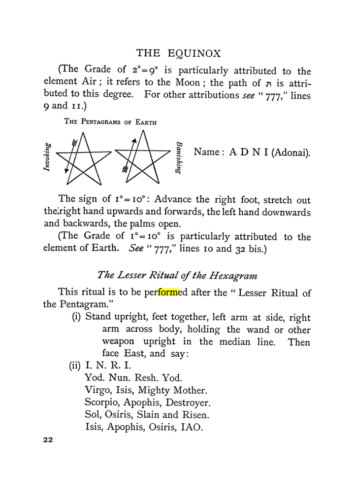 Original scan of The Equinox (Volume I, Number I), PDF page 32