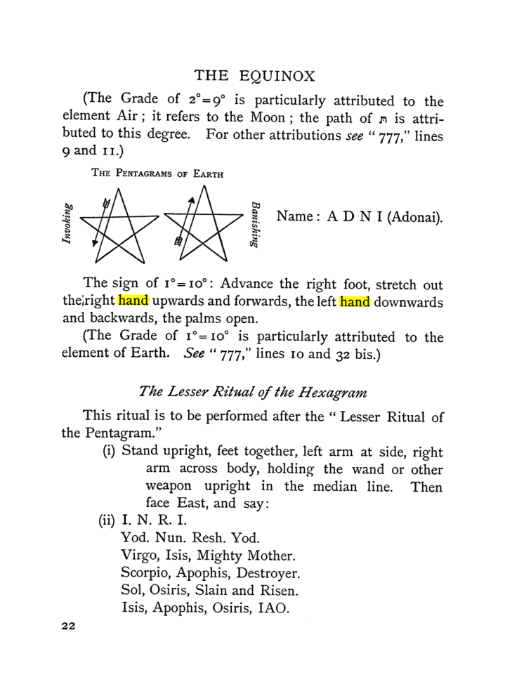 Original scan of The Equinox (Volume I, Number I), PDF page 32